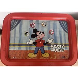 Vintage Walt Disney Productions Mickey Mouse metal TV tray